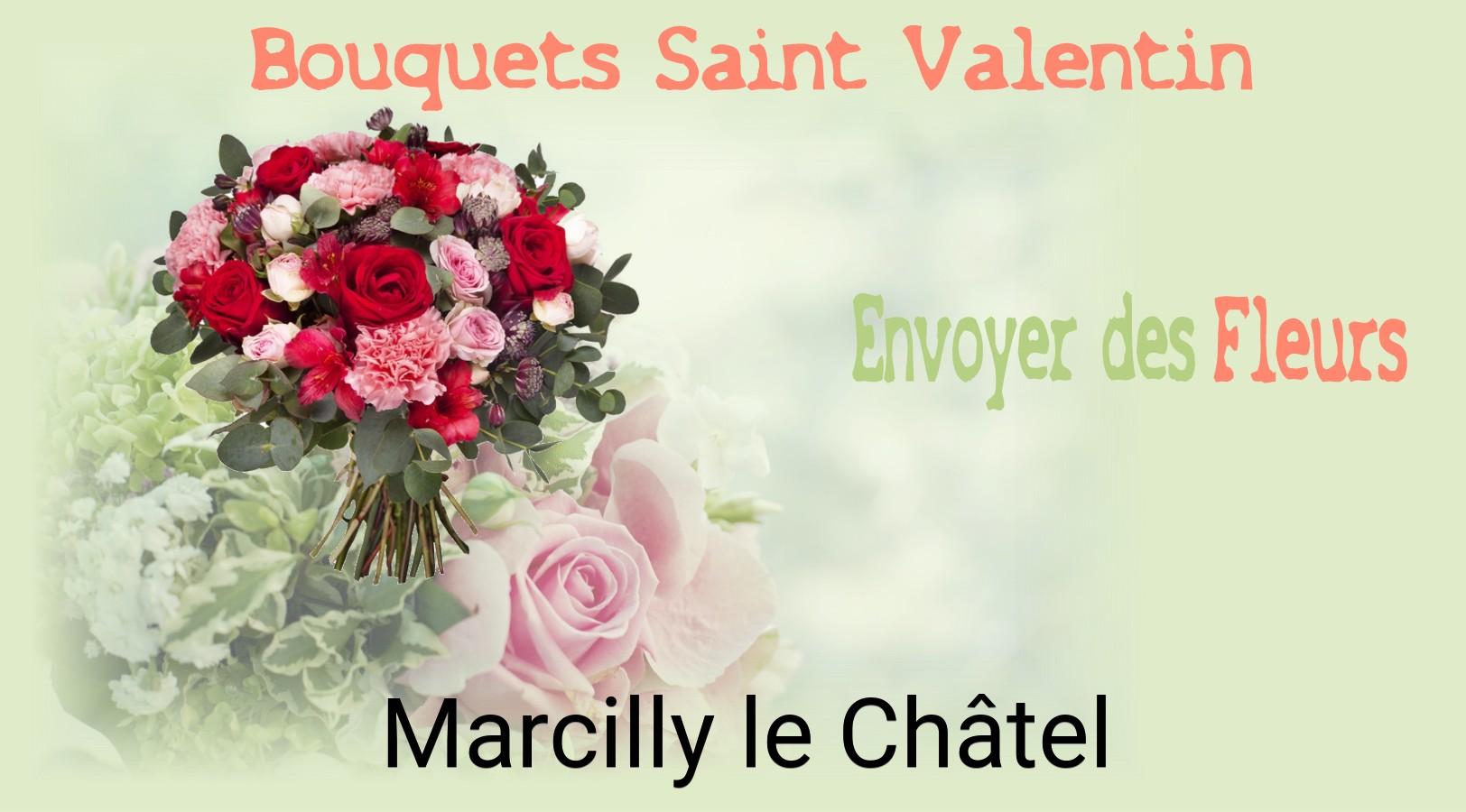 Roses de Saint-Valentin livrées à Marcilly-le-Châtel